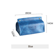 Load image into Gallery viewer, Creative Tissue Box PU Leather Foldable Napkin Holder Letter Pineapple Pattern Rectangle Home Kitchen Paper Holder Storage Box
