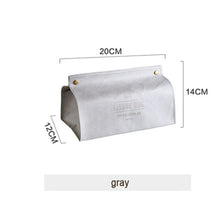 Load image into Gallery viewer, Creative Tissue Box PU Leather Foldable Napkin Holder Letter Pineapple Pattern Rectangle Home Kitchen Paper Holder Storage Box
