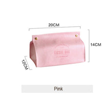 Load image into Gallery viewer, Creative Tissue Box PU Leather Foldable Napkin Holder Letter Pineapple Pattern Rectangle Home Kitchen Paper Holder Storage Box

