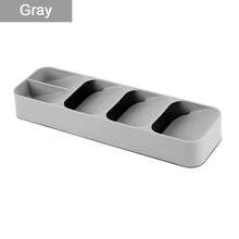 Load image into Gallery viewer, New Storage Tray Kitchen Drawer Organizer Kitchen Spoon Forks Cutlery Storage Separation Container Plastic Knife Block Holder

